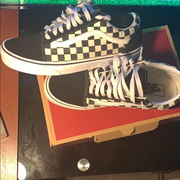 Primary checkerboard old skool vans - Picture 6 of 6